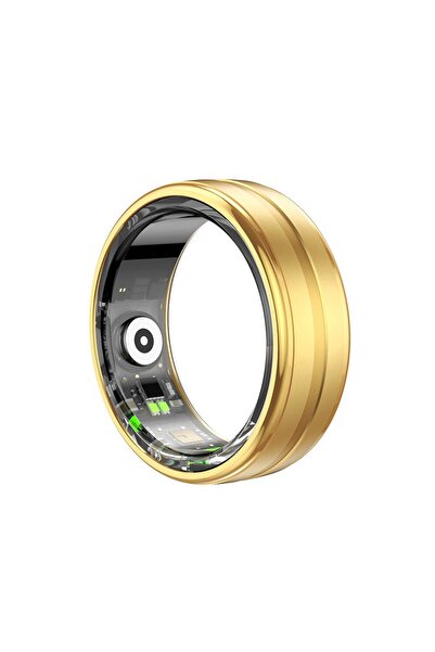 SOHO Inel inteligent SOHO, auriu, dimensiune 62,2 mm, monitorizare a stării de sănătate, puls