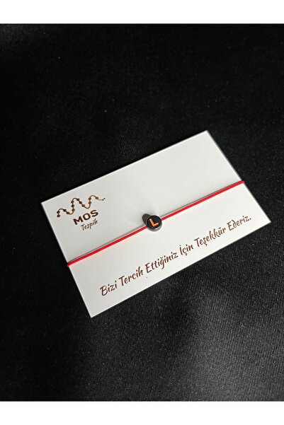 Mos Tespih Letter L Adjustable Drawstring Luck Bracelet