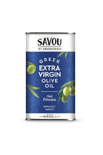 Savou by Savouidakis Ulei de masline Extravirgin, Premiat cu Platina la CIOOC 2025, presat la rece, aciditate<0.8%, 3L