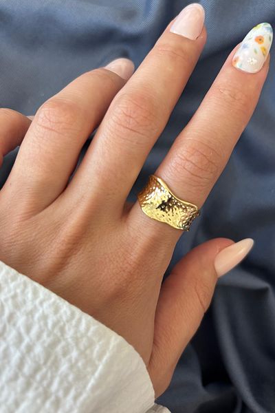 Leo'Stone New Season Tide Design Adjustable Women's Ring