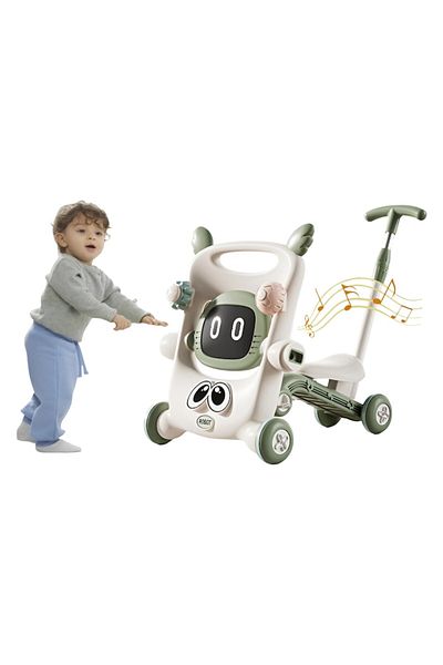 SOHO Antemergator Copii 8 in 1 Multifunctional, Scuter, Trotineta, Maro