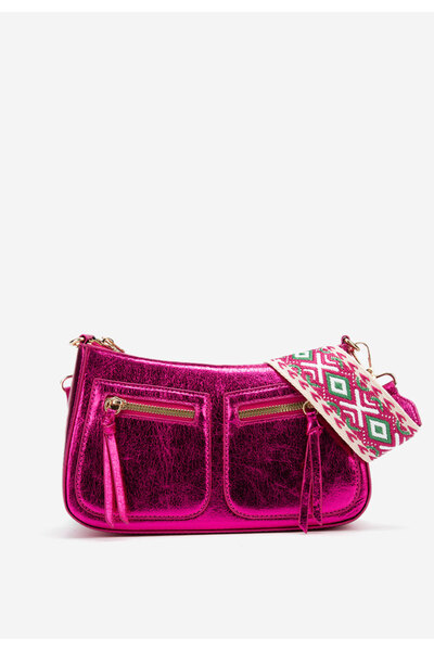 B T Shoes Τσάντα ωμου Sabrya φούξια