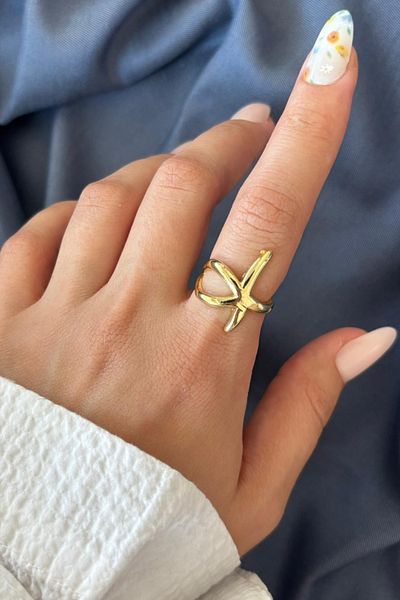 Leo'Stone New Season Starfish Design Adjustable Women's Ring