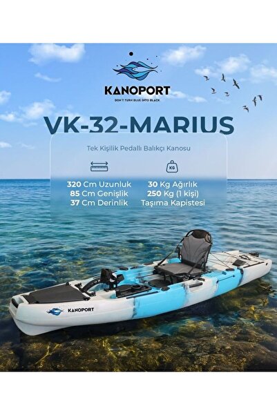 KANOPORT MARIUS TEK KİŞİLİK BALIKÇI KANOSU
