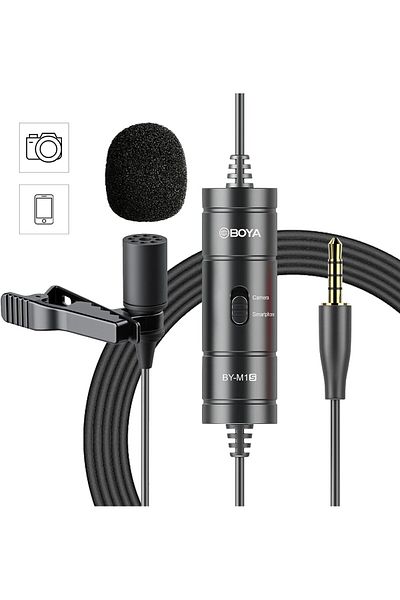 BOYA Professional Omnidirectional Lavalier Microphone BY-M1S