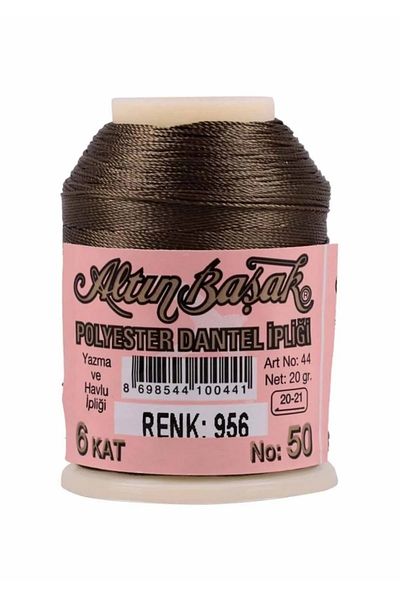 Yüsra Shop Altinbasak Polyester 956 Khaki Lace Thread 20 Gr Writing String