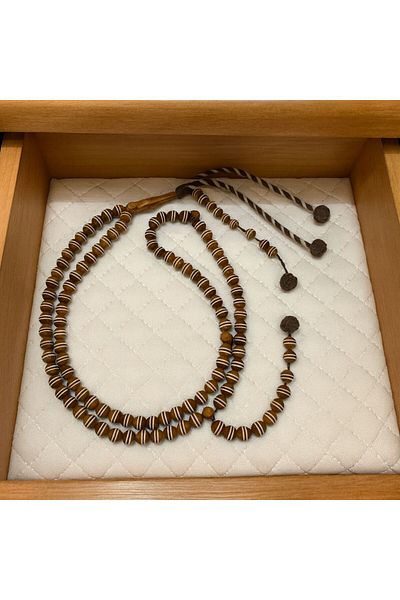 Generic 99-bead olive rosary with colored strap and counter
