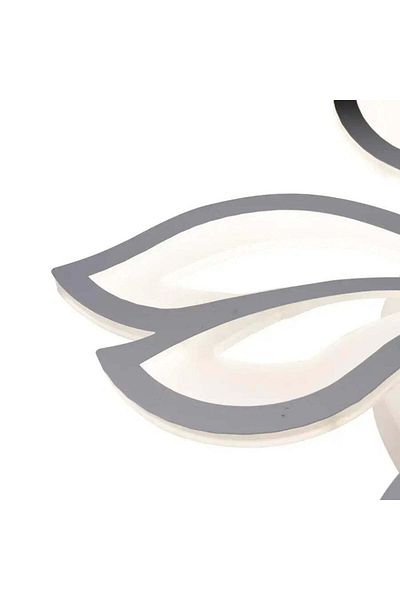 KORMAN TECHNIK LED chandelier with remote control LILY 75W, 5 Elements, Cold/Warm/Neutral light, Dimmable, White