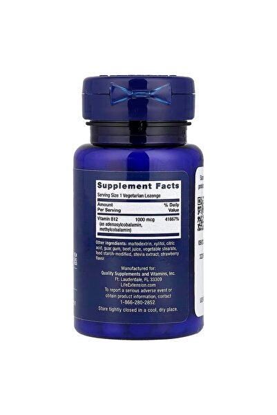 Life Extension B12 Elite 60 Vegetarian Lozenges (1,000 mcg per Lozenge)