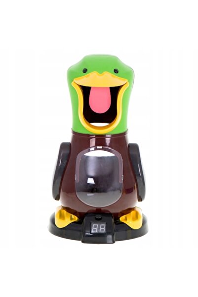 Glow Goods Set lansator de bile cu țintă, pistol și bile, design rață, verde/...