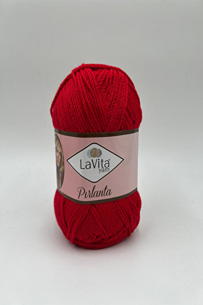 LaVita Yarn Pırlanta El Örgü İpi %100 Akrilik 100gr (9578 KIRMIZI)