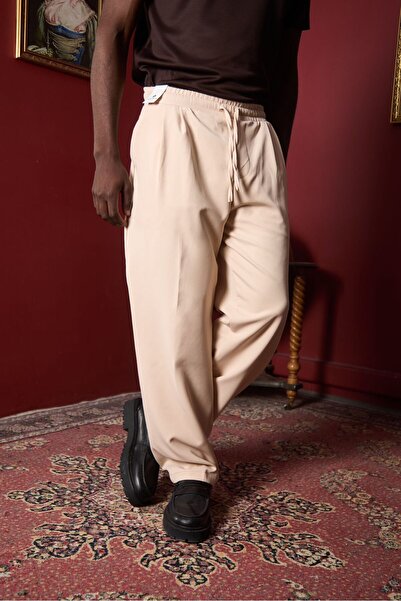 MODA Erkek Rahat Kesim Bagyy Duble Pileli Pantolon