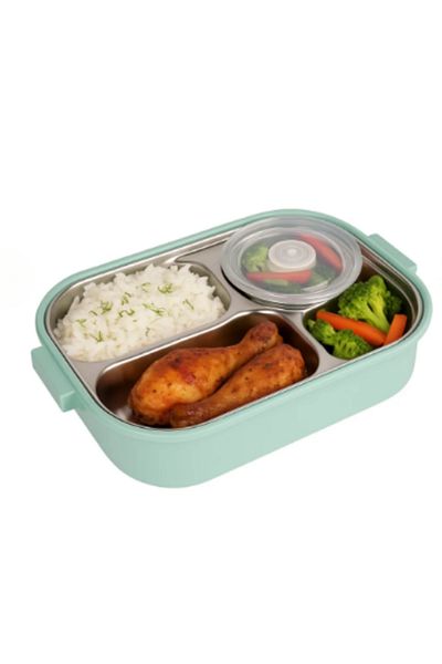 Benittokids Relaxion Four Compartment. Stainless Steel, Food Storage and Transport Container/Box Bnt465