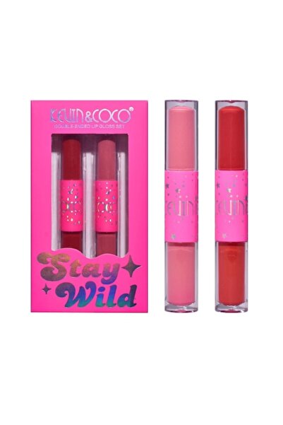 SOHO Set de Buze, KEVIN & COCO, Stay Wild 4 Culori, 2 Gloss-uri si 2 Rujuri Mate