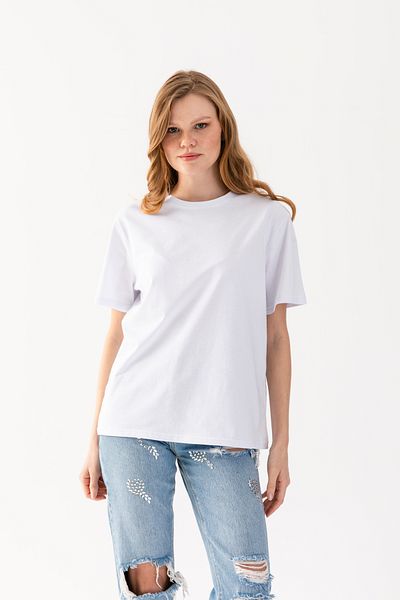 T Crazy T-Crazy Unisex Oversize Plain Crew Neck T-Shirt, Comfortable Fit Basic T-Shirt