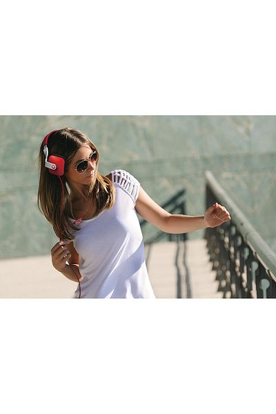 Yamaha Headphones with Remote and Microphone, Red - HPH-M82, Wired, On-Ear