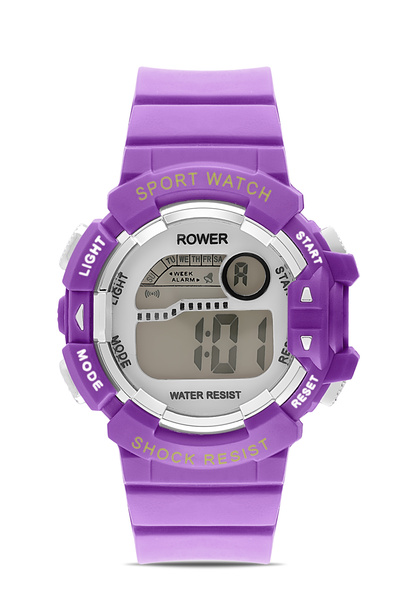 Ticarto Rwr Collection Children's Digital Purple Silicone Wrist Watch Tctsr005205S0320