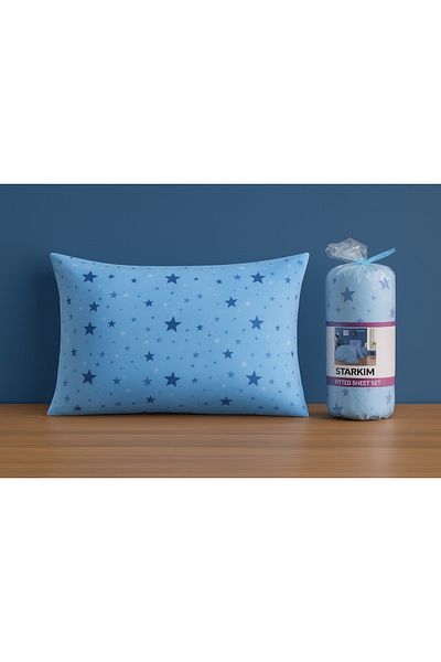 sehra Single Cotton Fitted Sheet + 1 Pillowcase Set Quality Durable Children's Pattern Set