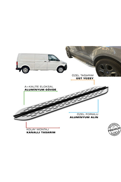TUNAX OTO T6 TRANSPORTER PANEL UZUN ŞASE ARACA ÖZEL PRV1 YAN BASAMAK 2016 201...