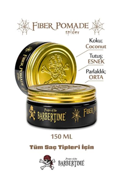Barbertime SAÇ ŞEKİLLENDİRİCİ WAX FIBER POMADE SPIDER 150 ML