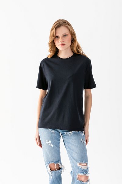 T Crazy T-Crazy Unisex Oversize Plain Crew Neck T-Shirt, Comfortable Fit Basic T-Shirt