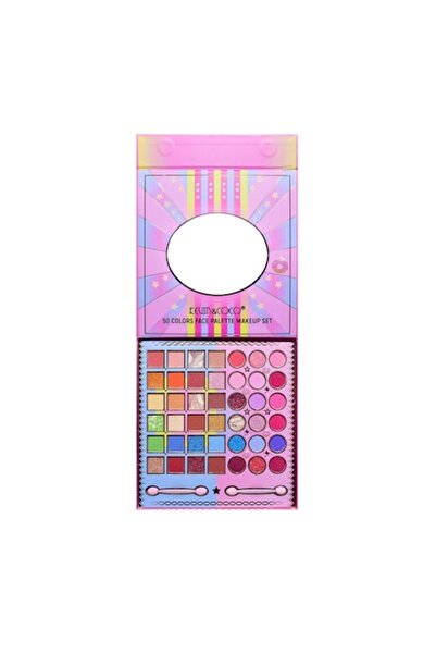 SOHO Paleta de Machiaj, Best Partner, Fard de Pleoape, Breloc si Cercei, 50 culori