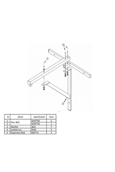Master punching bag anchor