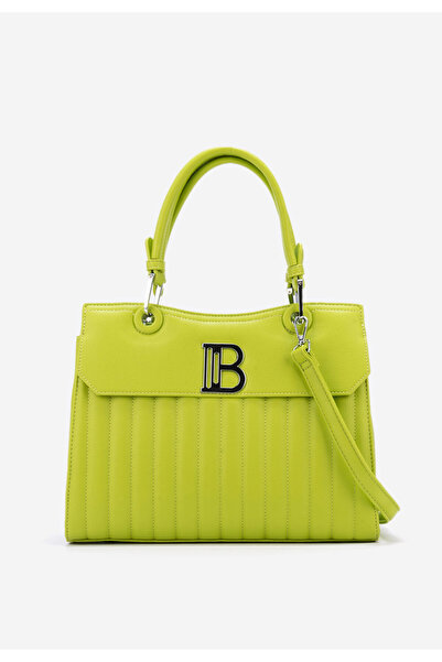 B T Shoes Zelená rukojeť kabelky Breda