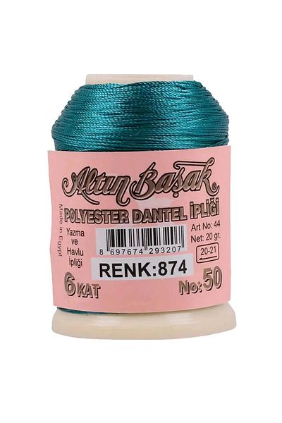 Yüsra Shop Altinbasak Polyester 870 Light Oil Lace Thread 20 Gr Writing Rope