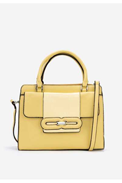 B T Shoes Žlutá rukojeť kabelky Thassia