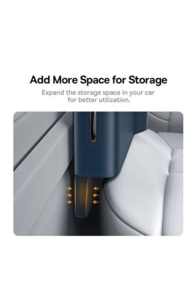 SOHO Organizator Auto OrganizeFun - PU, Bumbac, Suport Pahare, Bleumarin