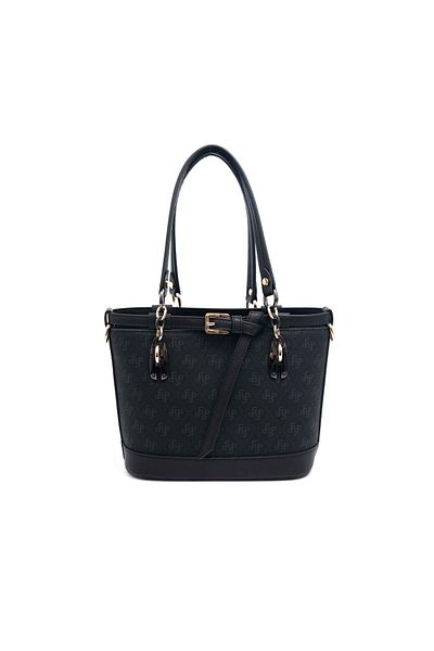 Silver Polo Women / Girls Shoulder Bag 1155-46093 Silver Polo Bag M178 Black-Matte Black