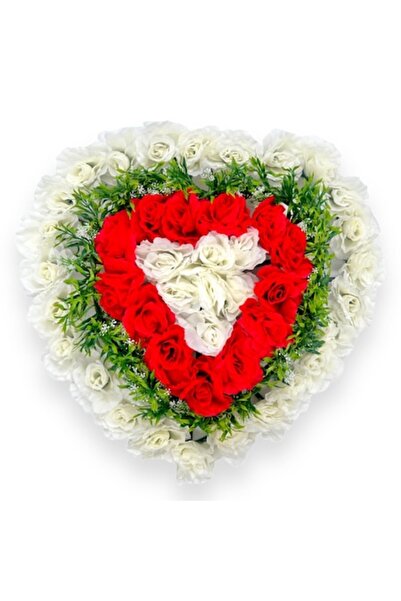 OEM Coroană în formă de inimă din flori artificiale
