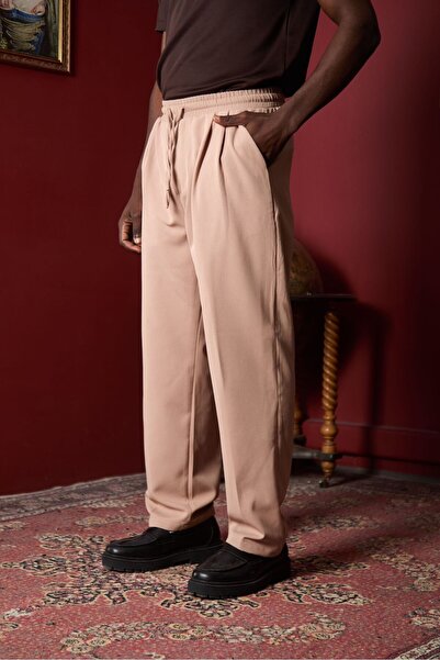 MODA Erkek Rahat Kesim Bagyy Duble Pileli Pantolon