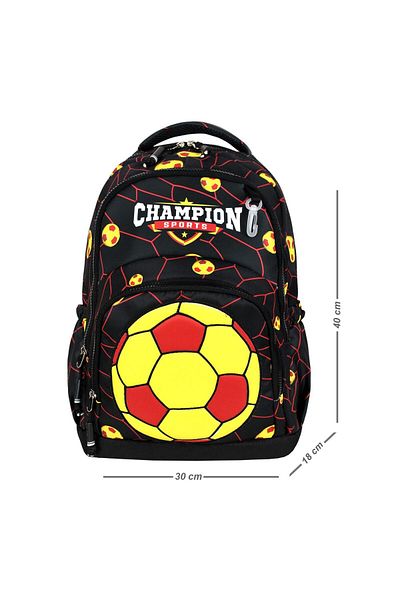 Alanç Gift Ultra Luxury Boy's Orthopedic Waterproof Primary School Bag Thermal Nutrition + Pen Holder + Keychain
