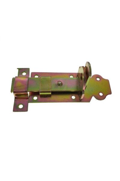 OEM Flat rod latch with locking holes, 100mm, Zinc plated metal