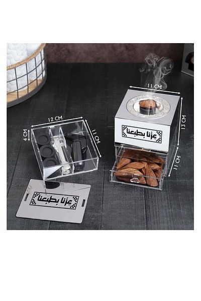 Story of candle National Day Incense Burner with Storage Box
