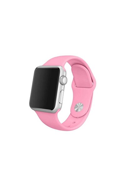 OEM Curea din silicon roz pentru Apple Watch, compatibilă cu modelele de 42/44 mm
