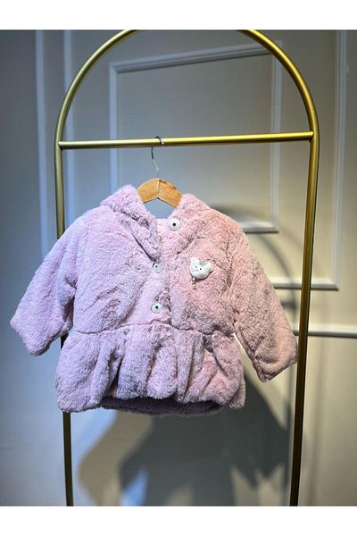 baume clothes Girl's Pink Plush Fur