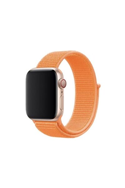 OEM Curea de schimb pentru Apple Watch, textilă, portocalie, 38-40 mm