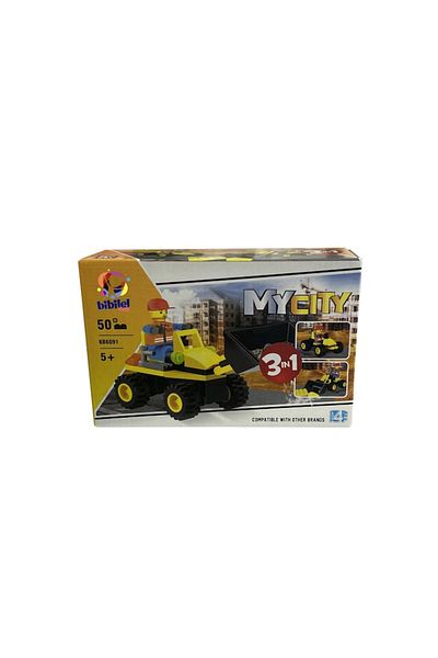 SOHO 3 in 1 Excavator Construction Set, 50 Pieces, Multicolor