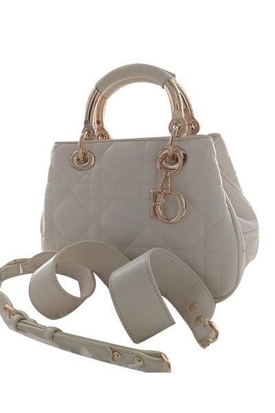 Chrisbella Crisbella Leather Bag for Women, Beige