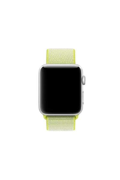 Autentic Curea autentică Apple Watch 38-40 mm, material textil verde neon