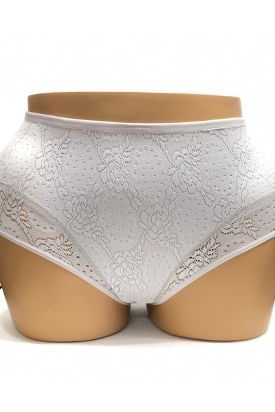 MİSSEMMA Women's Double Layered Lace Recovery 3 Pieces High Waist Panties