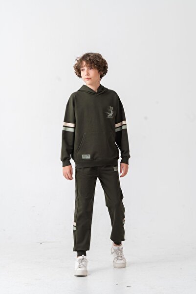 Mışıl Kids Just Sport Basketball University Team Printed Boys' Bottom Top Tracksuit Set