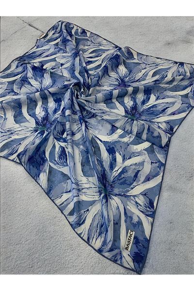 Baştacı Cotton Soft 0369 Denim Blue Scarf