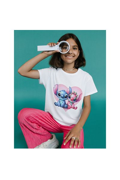 ALPŞAN TİCARET Stic Lilo T-Shirt Stitch Kids T-Shirt Stic Lilo Adult Unisex T-Shirt