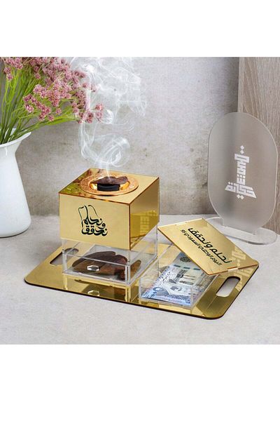 Story of candle National Day Incense Holder with Storage Box and Plate