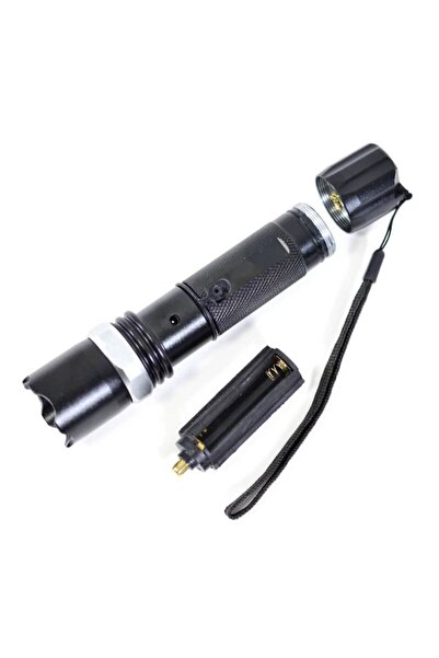 OEM Lanterna LED de 3 W, cu functie de zoom, alimentata de 3 baterii AAA sau un acumulator de 3.7 V, cul