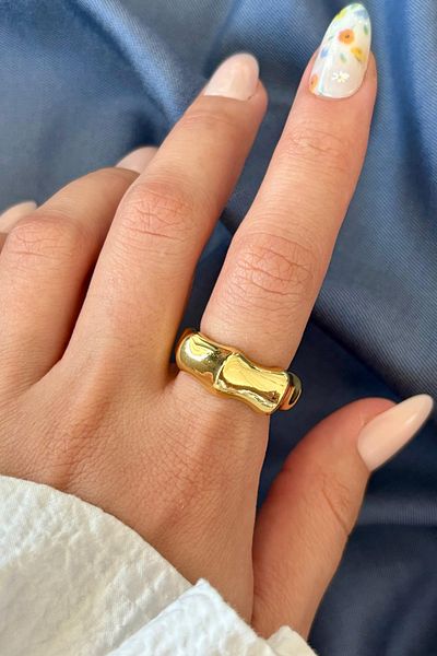 Leo'Stone New Season Bone Design Adjustable Women's Ring